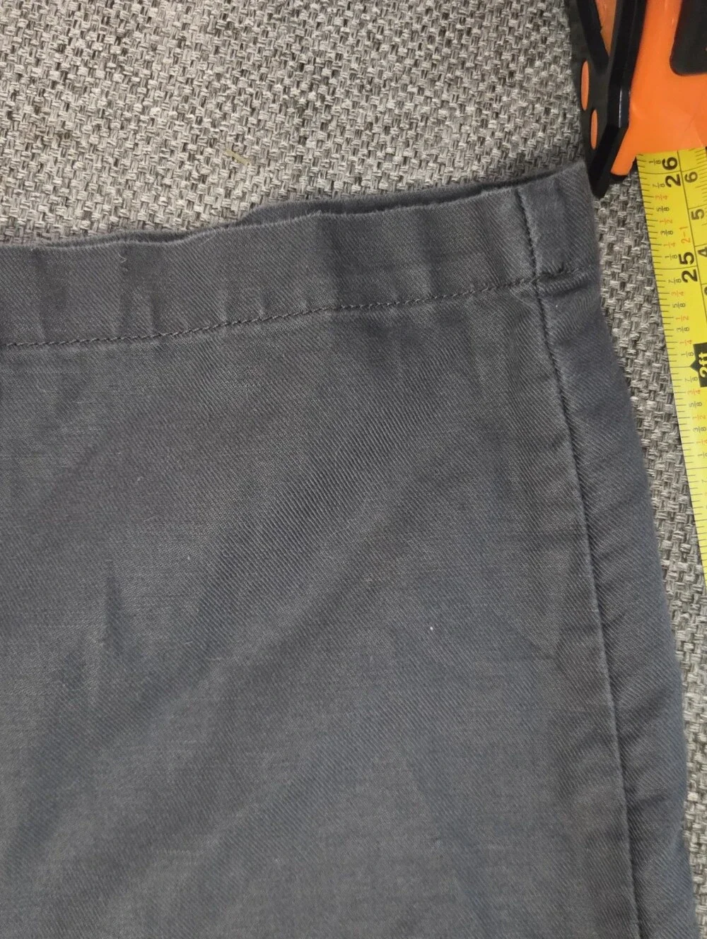 Quince Cotton Linen Twill Short Sleeve Coverall Jumpsuit in Charcoal Size S
